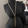 ANDI PEARL + CHAIN DROP  NECKLACE