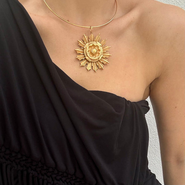 ILIA AZTEC BURST STATEMENT  NECKLACE