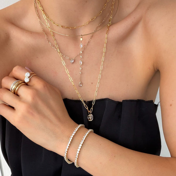 NICOLE  DROP PENDANT NECKLACE