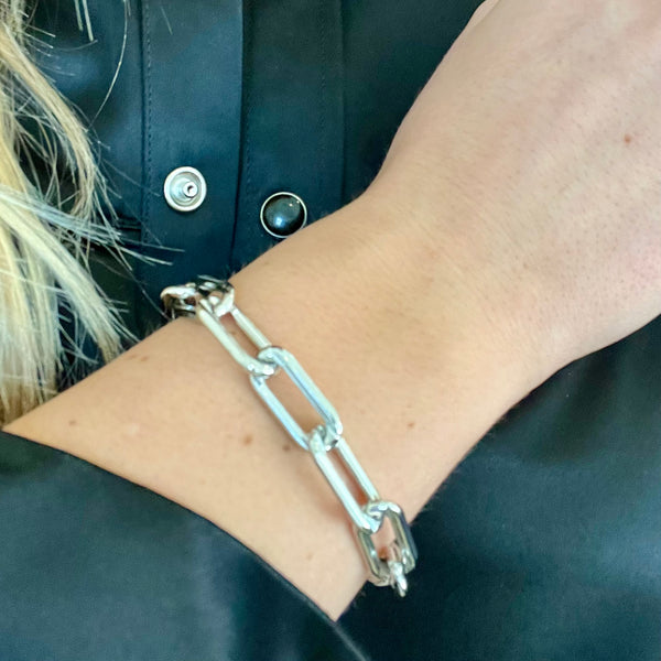 ZIA CHAIN PAPERCLIP BRACELET