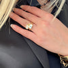 EMERALD BAGUETTE BEZEL RING