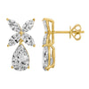 FELICE GOLD MARQUISE AND PEAR DIAMOND DROP EARRINGS
