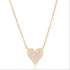 CLAIRE TWO SIDED DIAMOND HEART NECKLACE
