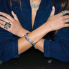 JILLIAN- CZ BANGLE BRACELET CUFF - SET OF 3