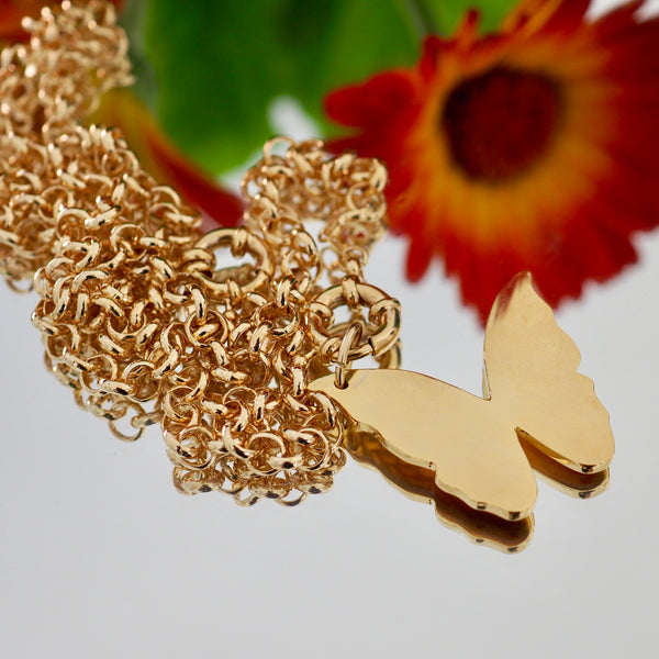 BAILEY CUT OUT BUTTERFLY { LARGE} NECKLACE