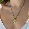 LINDSEY MARI KNOT DISC NECKLACE