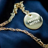 PSYCHO MOTHA 1" DISC NECKLACE