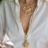 RYANN FLOWER DROP STATEMENT NECKLACE