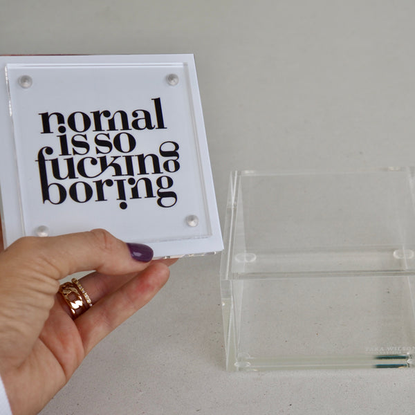 DANCE TO THE BEAT OF YOUR OWN DRUM - LUCITE BOX