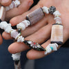 KALLIE RECTANGLE SHELL + CLOISENNE BEADED NECKLACE