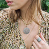 LEIGHTON DIAMOND FILAGREE PENDANT NECKLACE