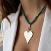 TALLIE STATEMENT HEART CHARM NECKLACE