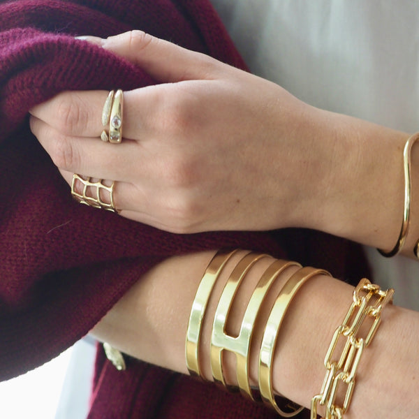 ZIA CHAIN PAPERCLIP BRACELET