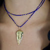 SARIN LEAF DROP NECKLACE