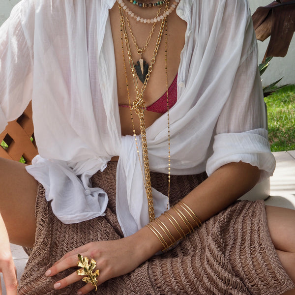 NOA GOLD 5 DOUBLE BAR STATEMENT CUFF