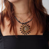 KAYLA Wrapped Beaded Necklace