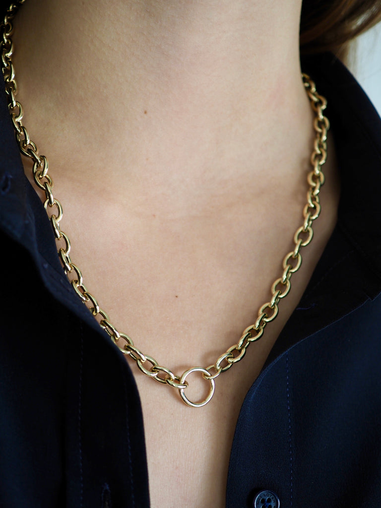 ARIEL OVAL LINK NECKLACE