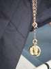 SAMARA BUTTEREFLY DISC NECKLACE  -  1-1/2"