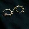 REVI  BEADED HOOP EARRINGS
