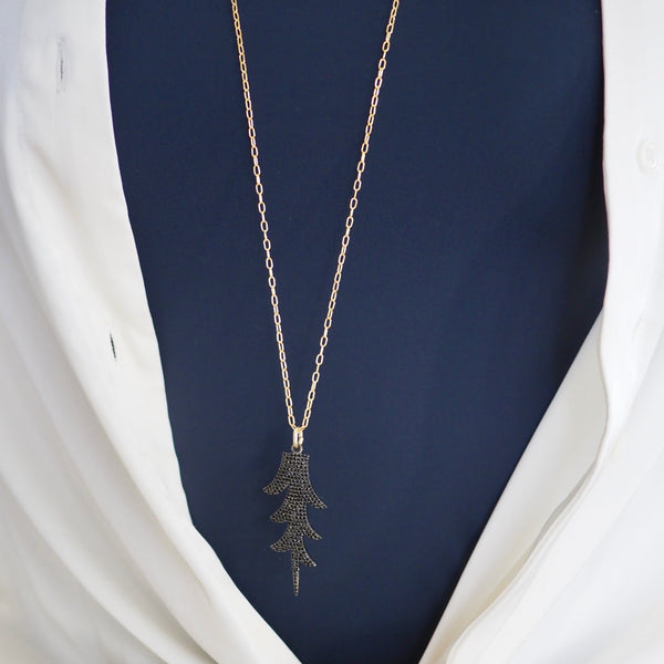WILLOWS LEAF Drop Necklace