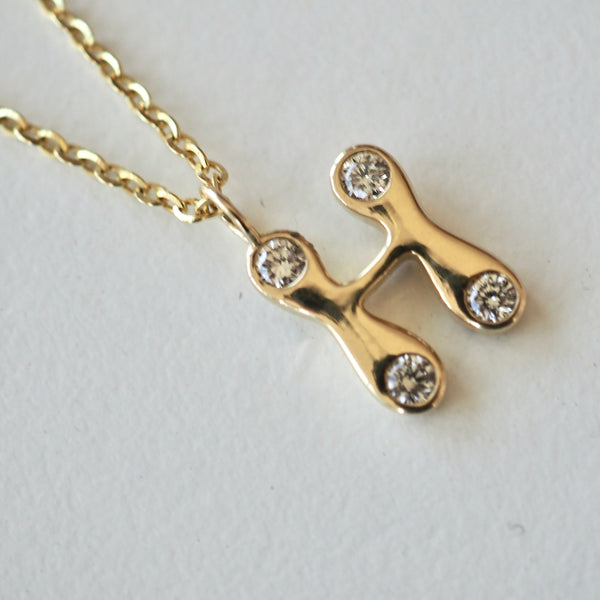 BUBBLE LETTER CHARM