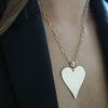 TALLIE STATEMENT HEART CHARM NECKLACE