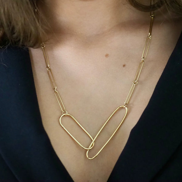KATE  DOUBLE LINK NECKLACE