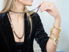 ROBBIE  MIXED METAL CARABINER CHAIN NECKLACES
