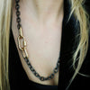 ROBBIE  MIXED METAL CARABINER CHAIN NECKLACES