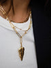 SARIN LEAF DROP NECKLACE