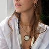 DEMI  CZ BALL HOOP EARRINGS