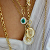 LIZA PEARL BURST DISC PENDANT