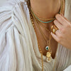LIZA PEARL BURST DISC PENDANT