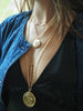 MAGGIE JAYNE FLORAL DISC PENDANT NECKLACE