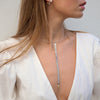 ZOE BAGUETTE DROP NECKLACE