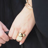 ANNABELLE  GEOMETRIC SHAPED DIAMOND BANGLE BRACELET