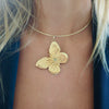 RAQUEL BUTTERFLY BURST STATEMENT  NECKLACE