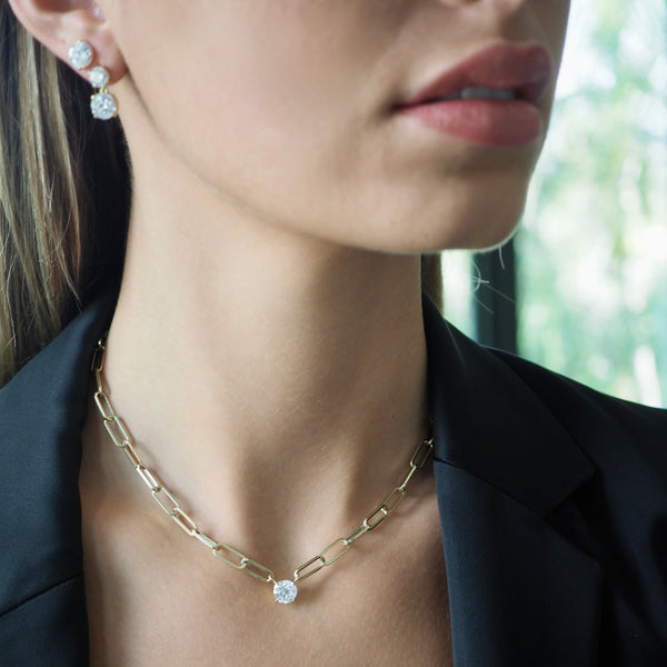 BAYLOR LAB DIAMOND NECKLACE