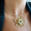 ALEXA  FILAGREE FLOWER NECKLACE