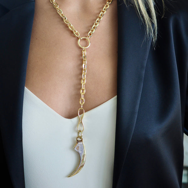 CARLY CLAW STATEMENT NECKLACE