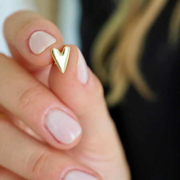 ASPEN HEART STUD EARRINGS