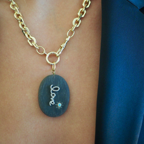 MYLA LOVE WOOD NECKLACE