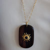 HADLEY BURST - WOOD PENDANT  NECKLACE