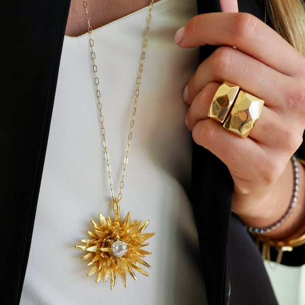 SOPHIA SPIKE BURST  PENDANT NECKLACE