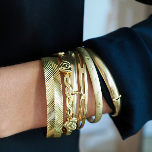 HEART BANGLE  BANGLE BRACELET