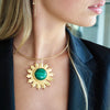 ROMY MALACHITE BURST NECKLACE