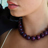 JORDAN  BROWN WOOD BEADED NECKLACE