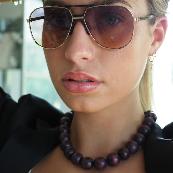 FREYRS -LOGAN ACETATE AVIATOR UNISEX SUNGLASSES - SUNRISE