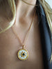 MOTHER OF PEARL BILLIE BURST  DISC NECKLACE