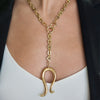 MIRA SNAKE LOOP NECKLACE